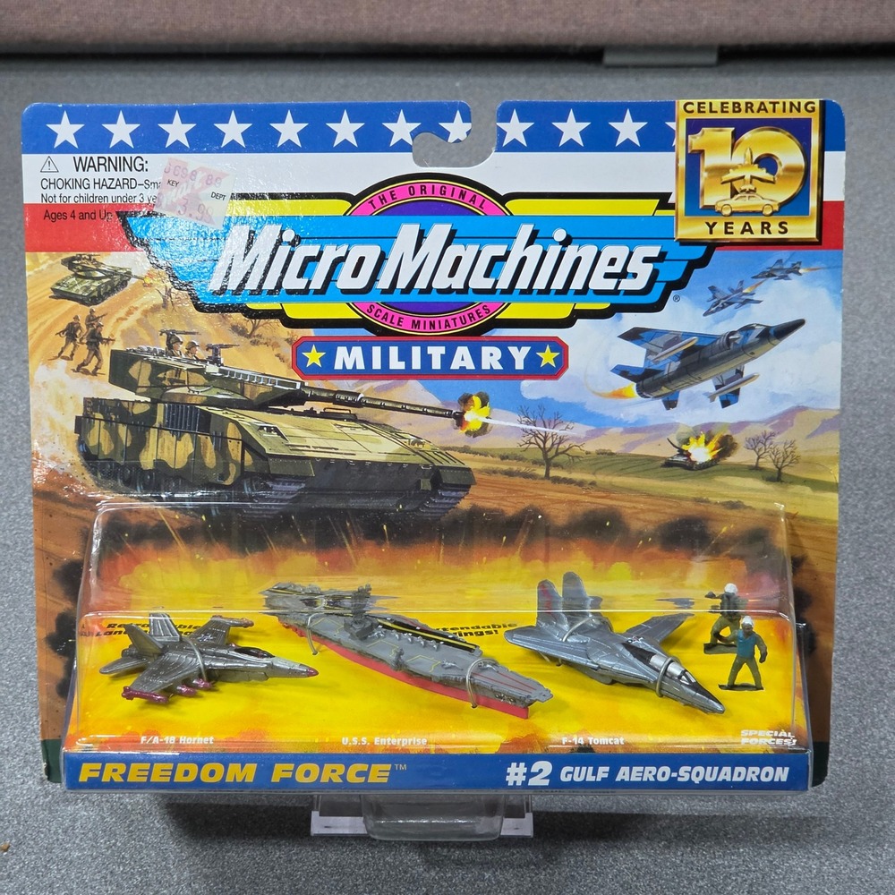 Micro Machines Military Freedom Force #2 Gulf Aero-Squadron Grey New NIP Vintage